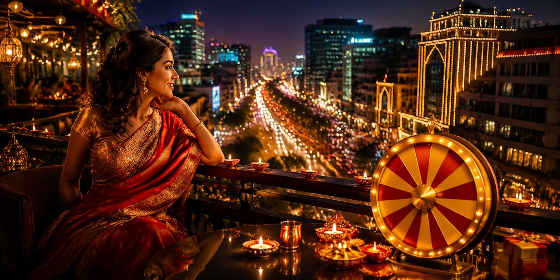 Bangalore MG Road roulette casino scene with saree