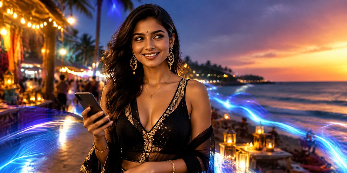 Cricket enthusiast using mobile to bet at coastal Goa